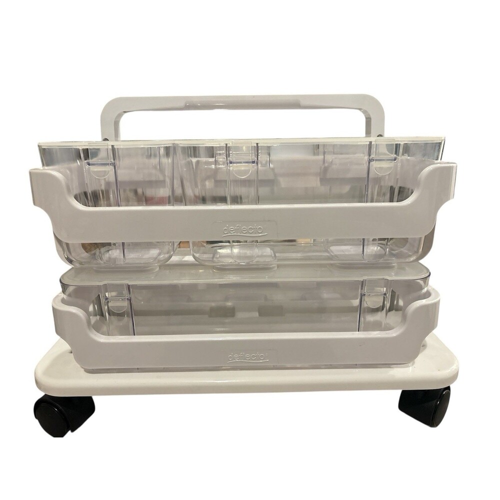 Deflecto Stackable Caddy Organizer Multi-Pack Bundle, Free Ship!